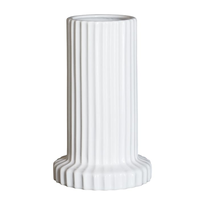 Stripe vase 18 cm - Shiny white - DBKD