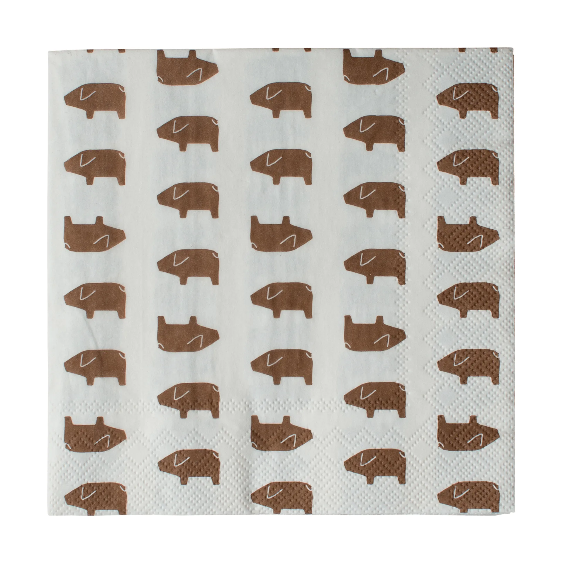 Swedish pig papirserviet 33x33 cm 20-pakning, Brown DBKD