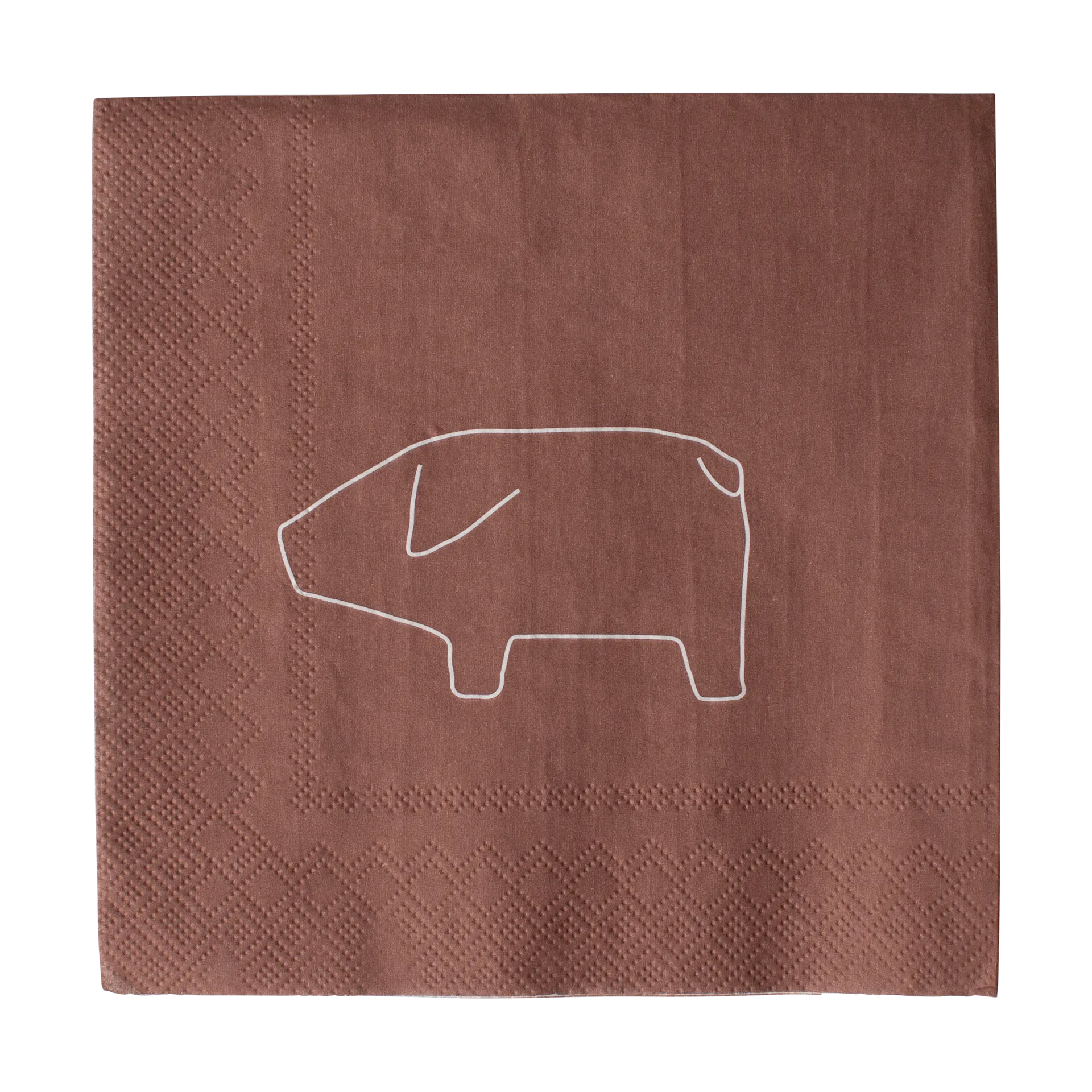 Swedish pig papirserviet 33x33 cm 20-pakning, Red DBKD