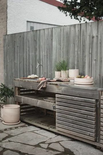 Terra bowl krukke - Sand, Ø30 x 10,5 cm - DBKD