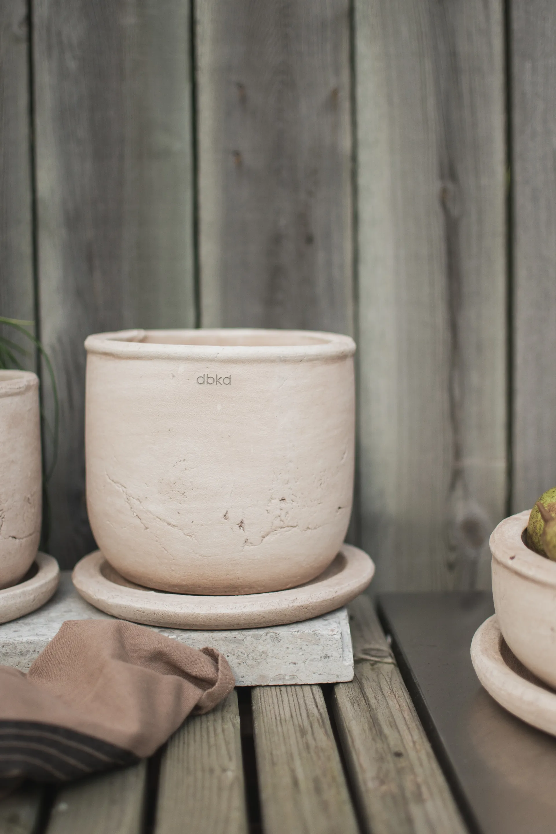 Terra krukke, Sand, Ø18×18 cm DBKD