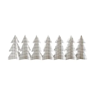 Tree in a row dekoration 60 cm - Square white, 12x60 cm - DBKD