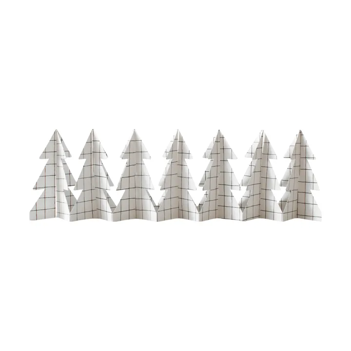 Tree in a row dekoration 60 cm - Square white, 12x60 cm - DBKD