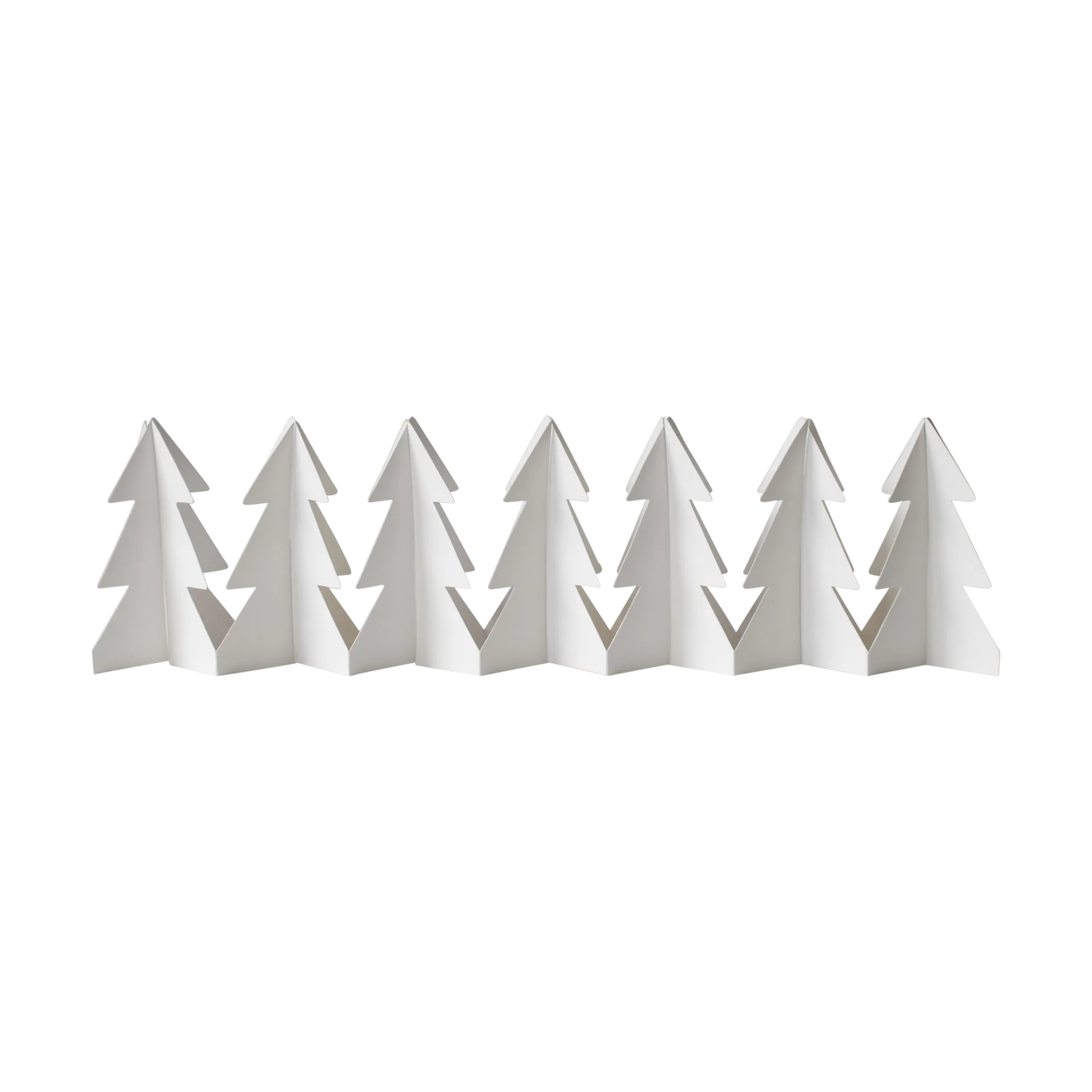 DBKD Tree in a row dekoration 60 cm White, 7x60 cm
