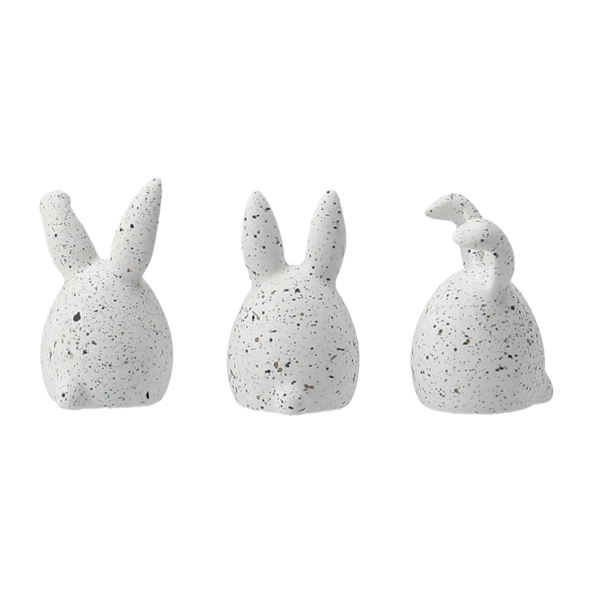 Triplets påskehare 3-pak, White dot DBKD