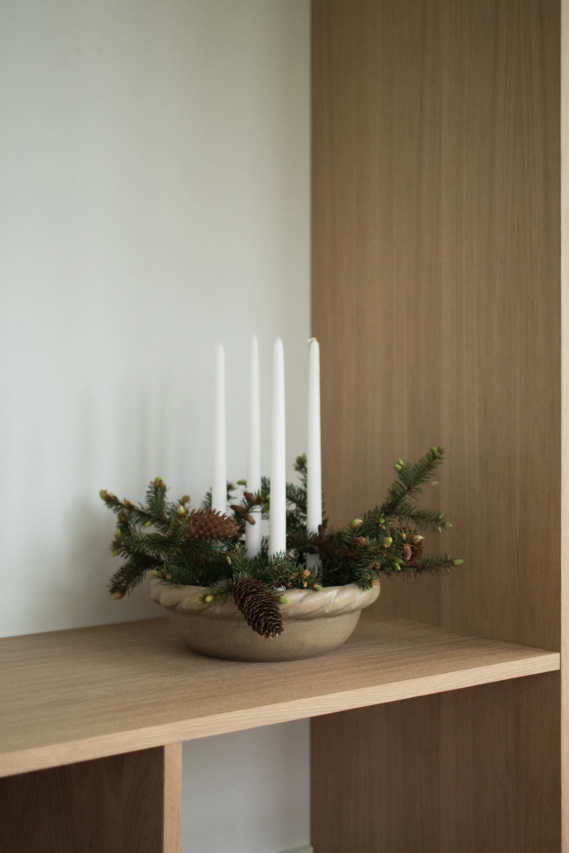 Twine plate lysestage Ø30 cm, Beige DBKD