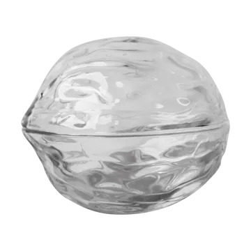 Walnut skål med låg - Clear - DBKD