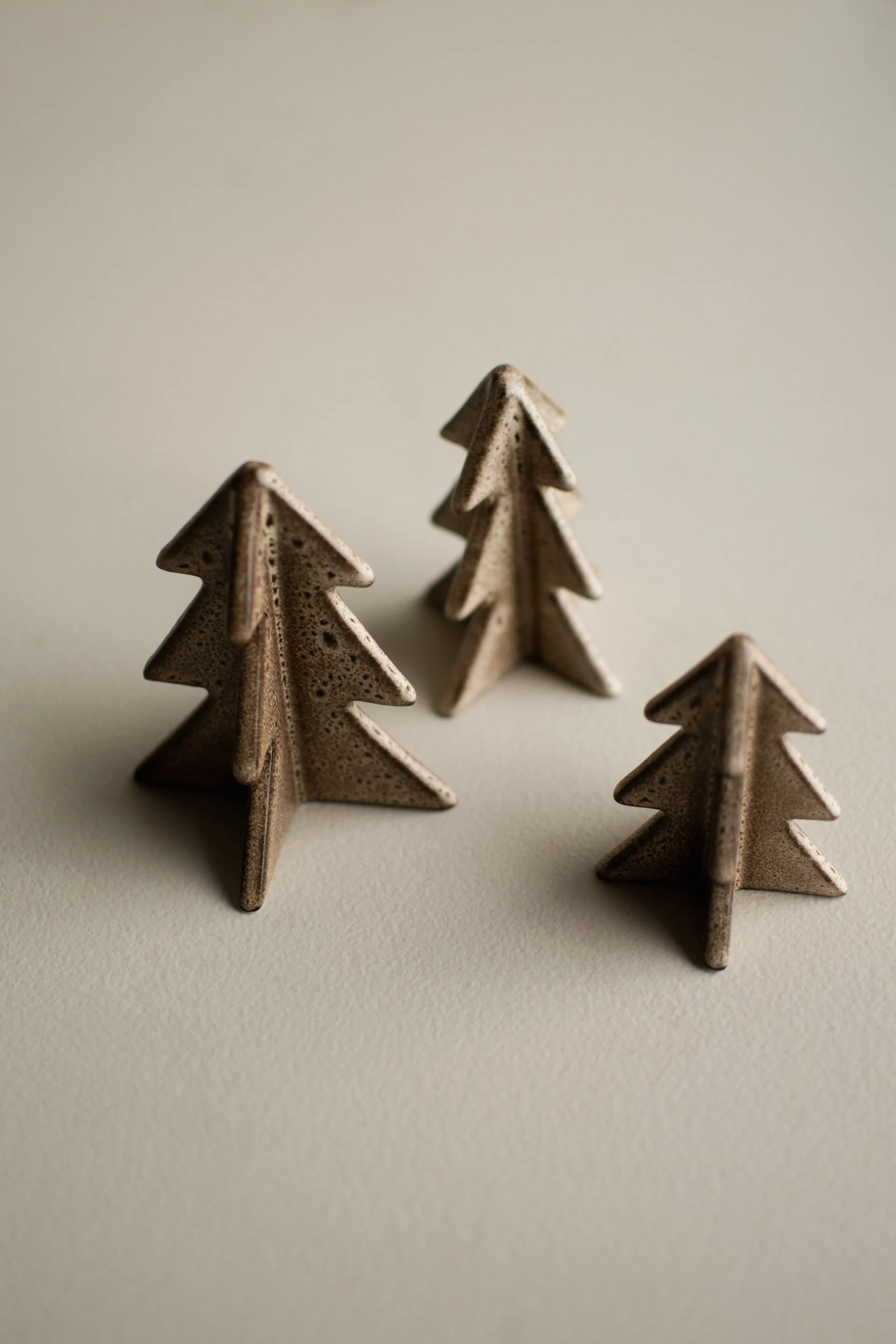 Winter tree dekoration, Beige, 7 cm DBKD