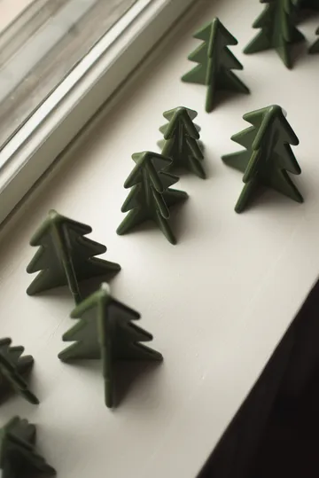 Winter tree dekoration - Green, 7 cm - DBKD