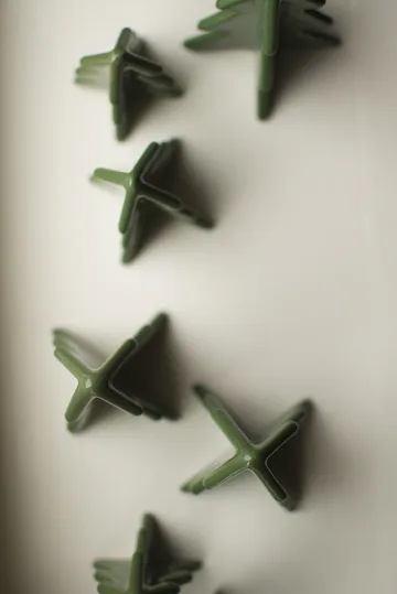 Winter tree dekoration - Green, 7 cm - DBKD