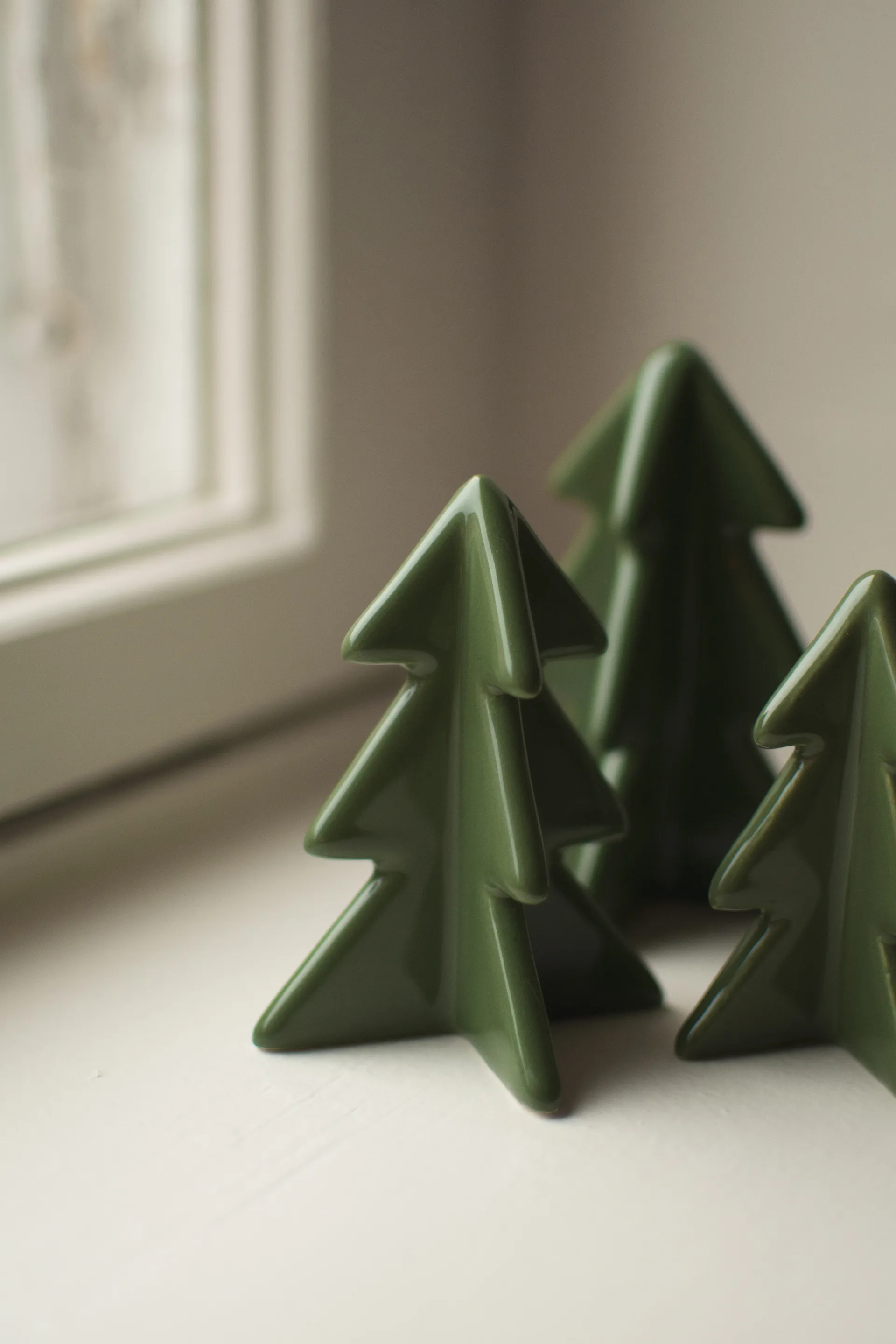 Winter tree dekoration, Green, 8 cm DBKD