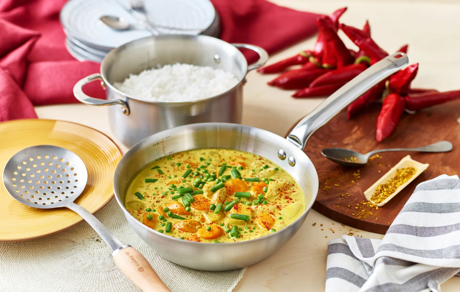 Alchimy rundet sauterpande rustfrit stål, Ø20 cm De Buyer