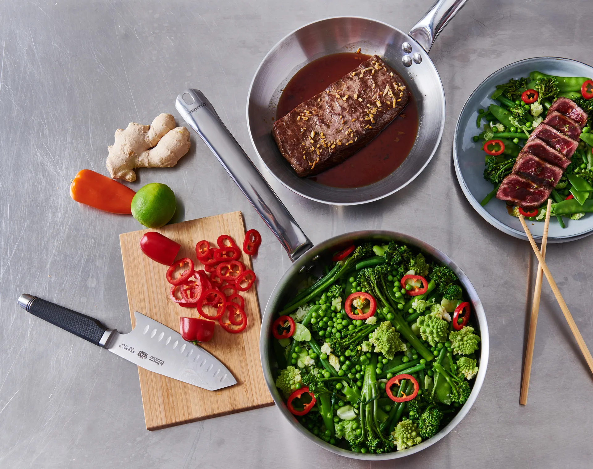 Alchimy sauterpande rustfrit stål, Ø24 cm De Buyer