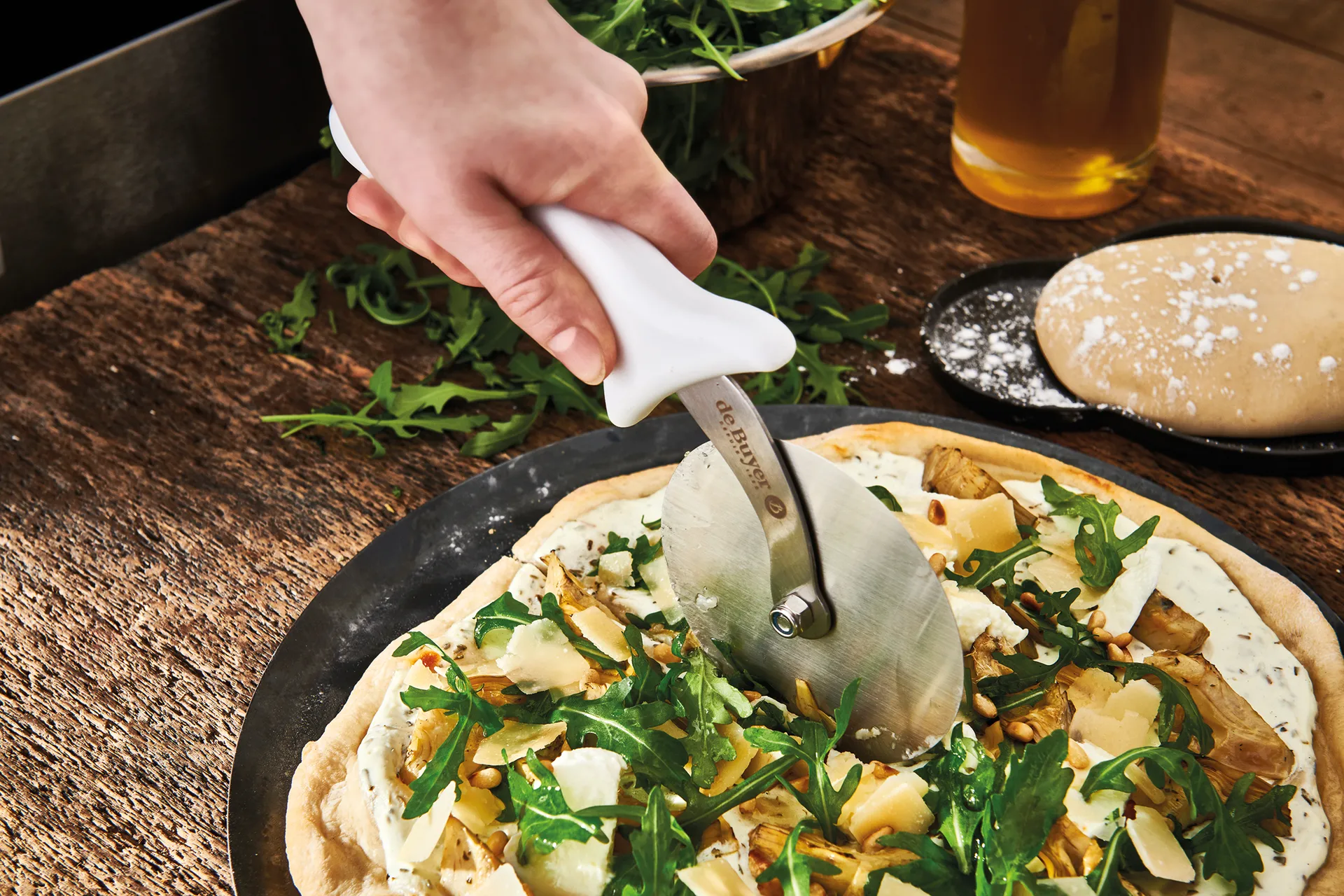 De Buyer pizzaskærer, Rustfrit stål De Buyer