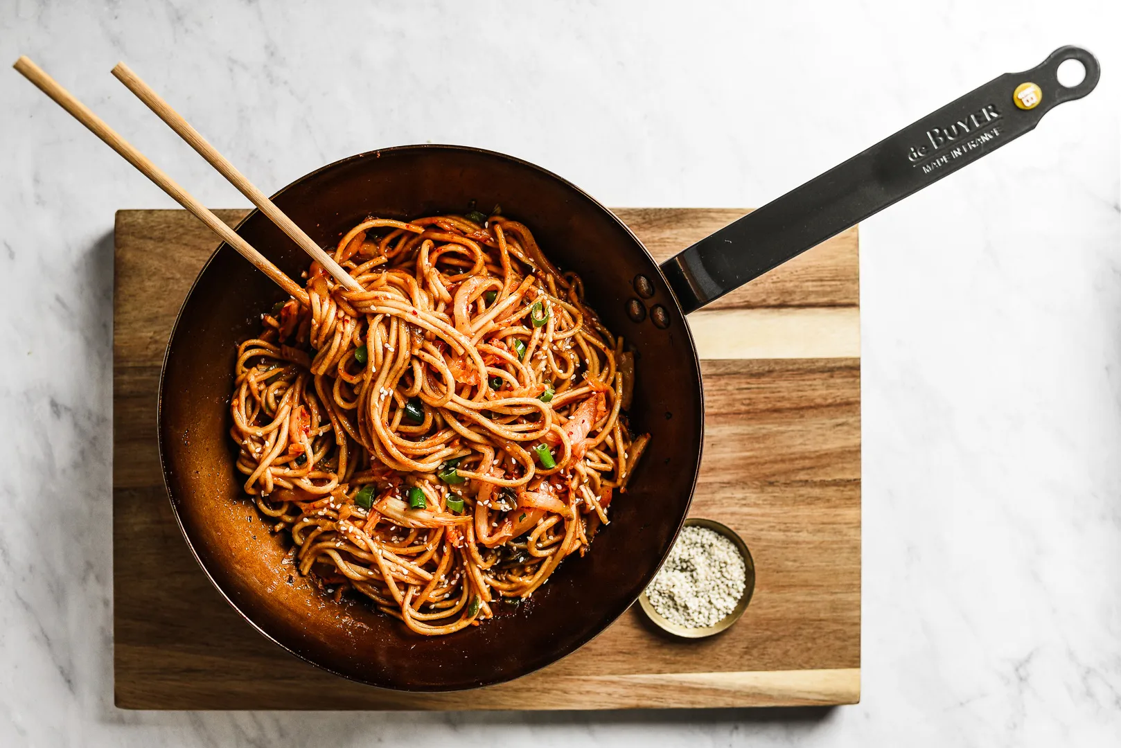 Mineral B wokpande, 32 cm De Buyer