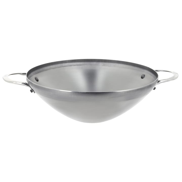 Mineral B wokpande med greb - 28 cm - De Buyer