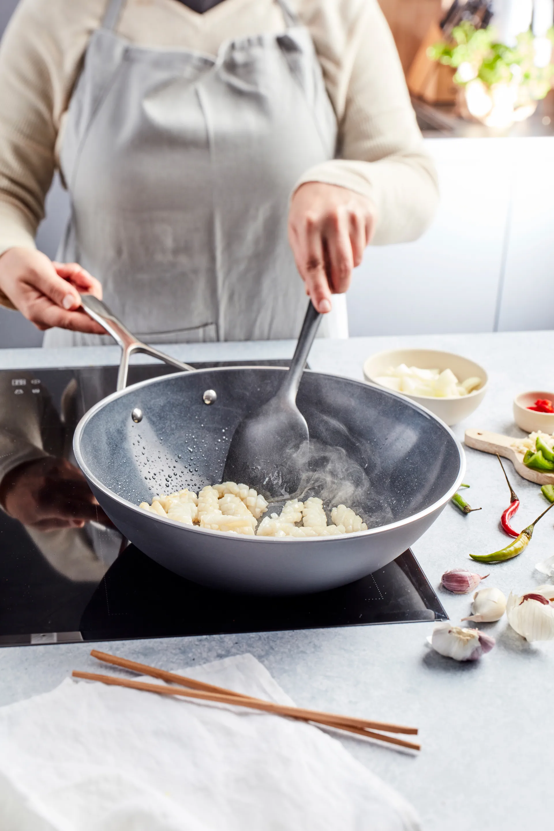 Alu Pro 5 Ceraforce wokpande keramisk 5-ply, Ø30 cm Demeyere