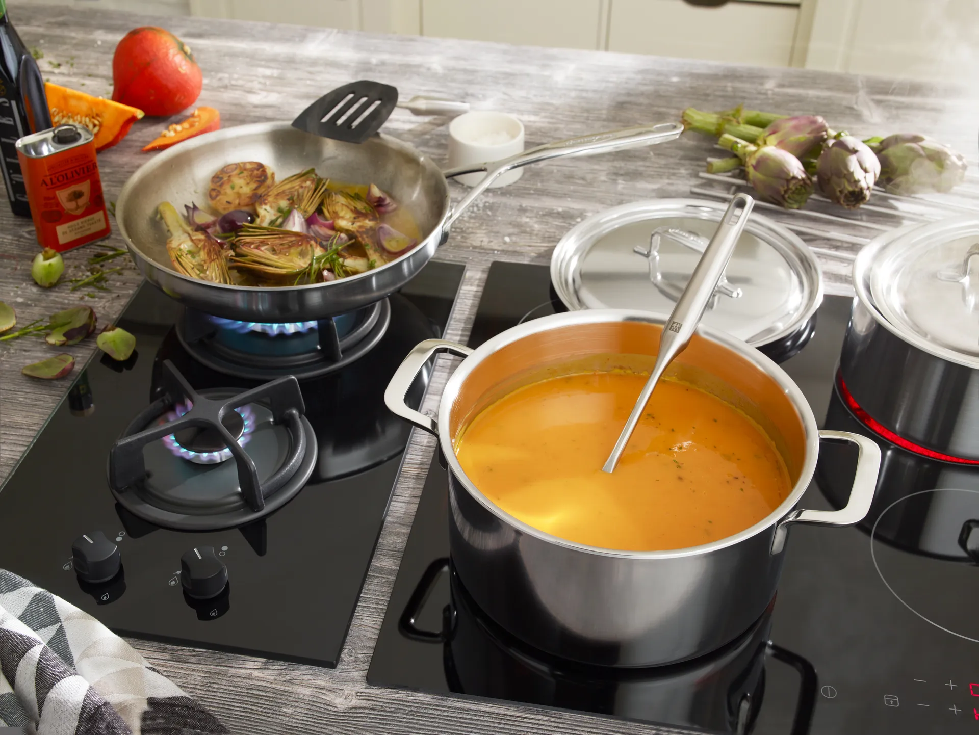 Demeyere 5-Plus gryde høj rustfrit stål, 8 L Demeyere