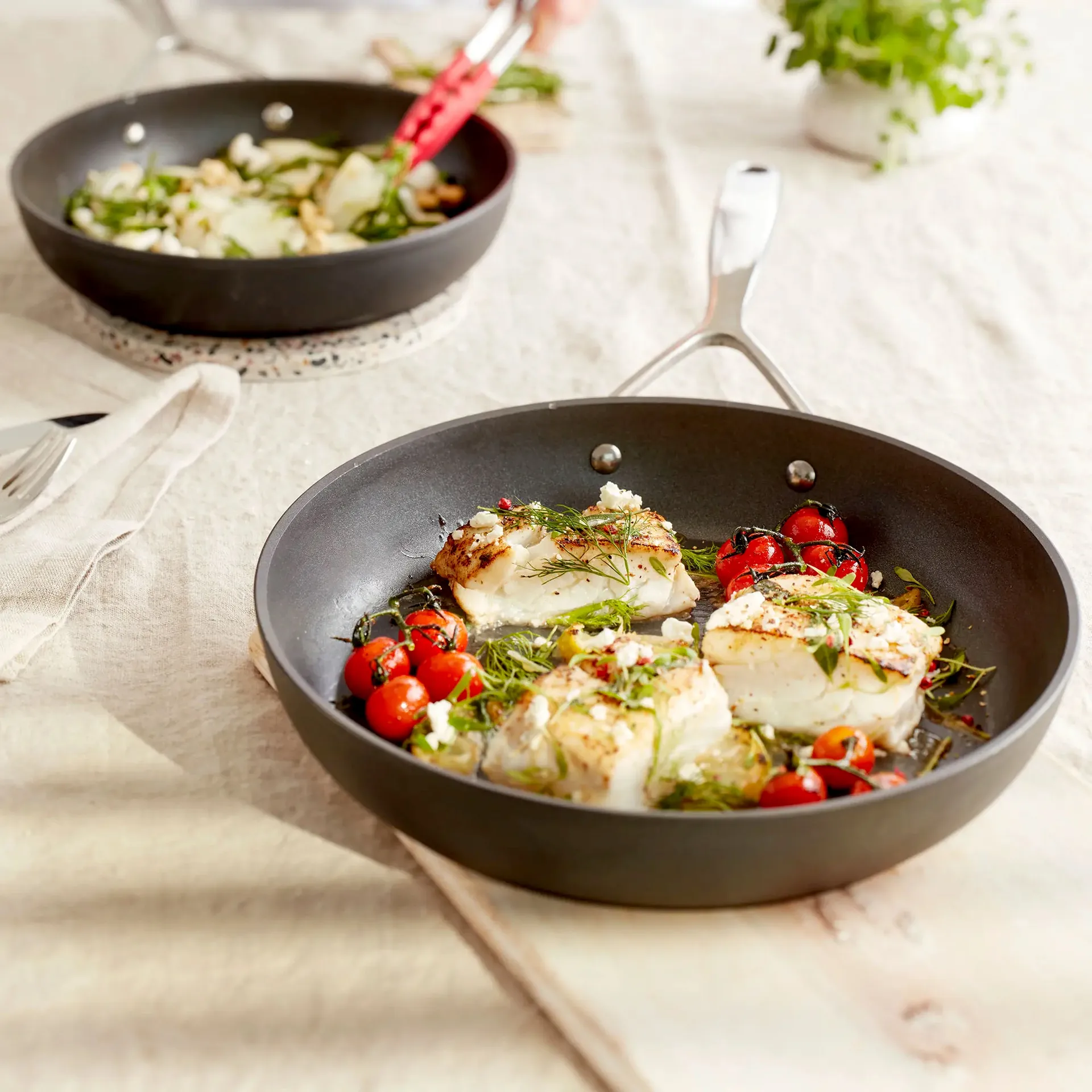 Demeyere Alu Pro 5 Ti-X stegepandesæt, 2 dele Demeyere