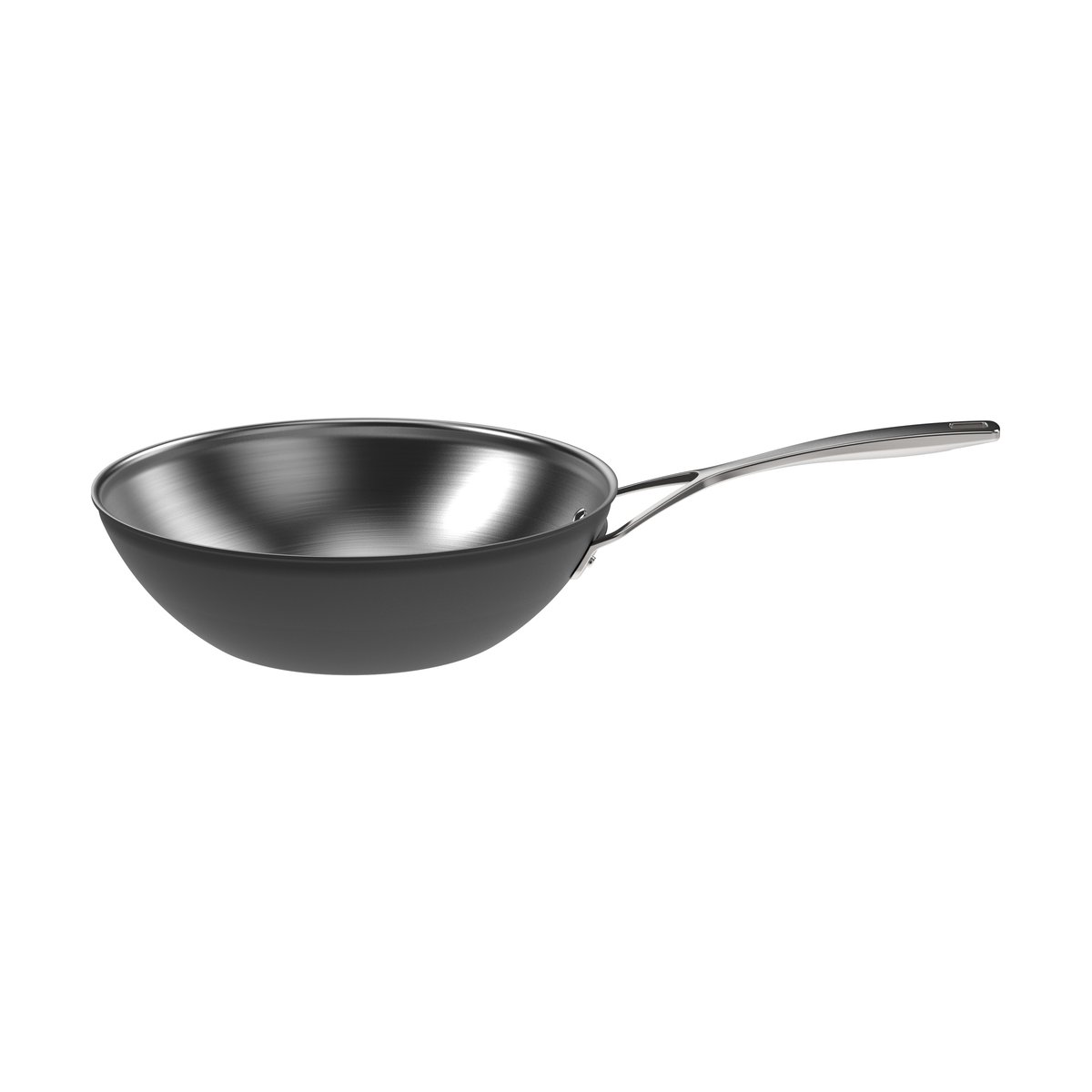 Demeyere Black 5 wokpande rustfrit stål Ø30 cm | Skandinavisk Design | Wokpander | Sølv