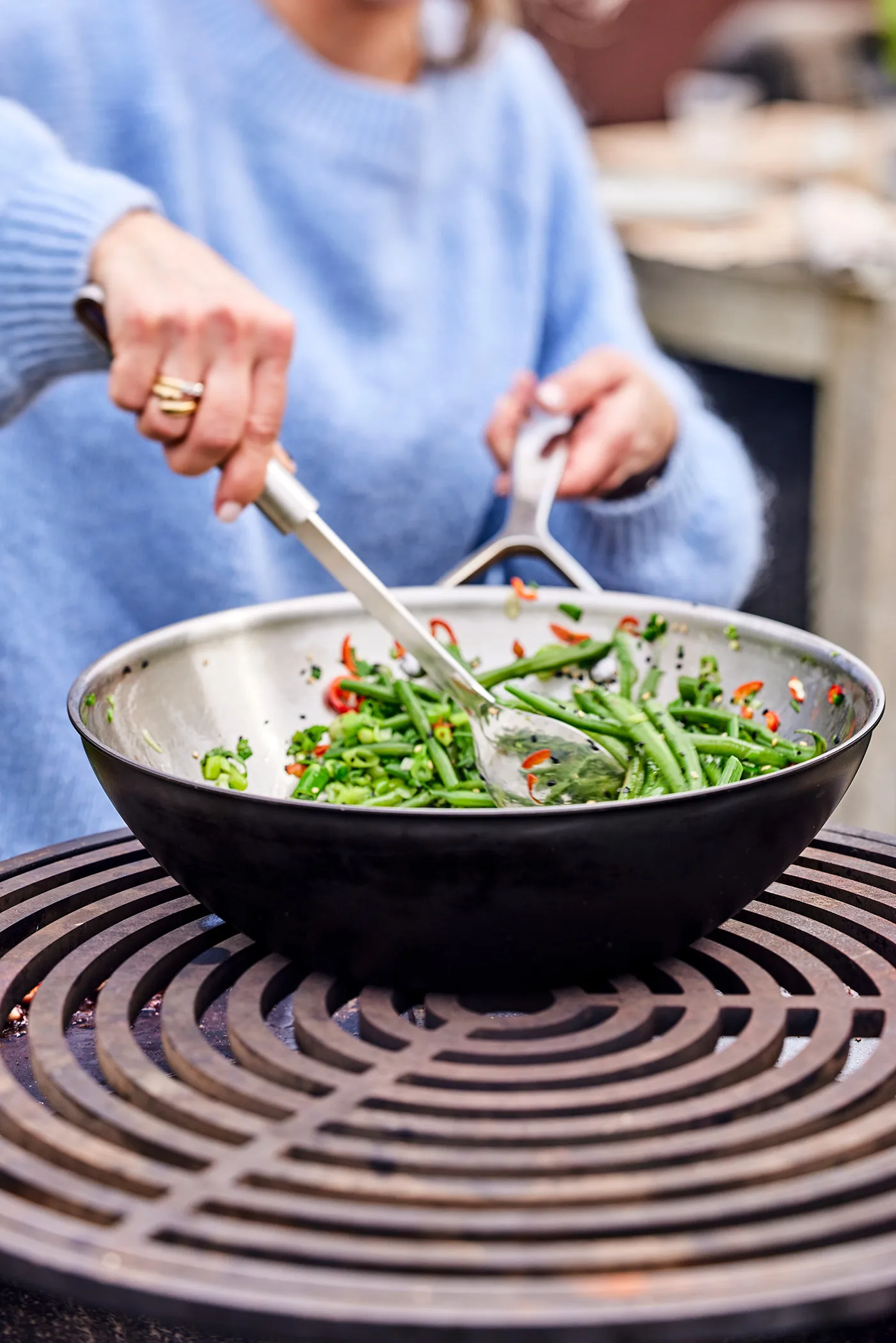 Demeyere Black 5 wokpande rustfrit stål, Ø30 cm Demeyere