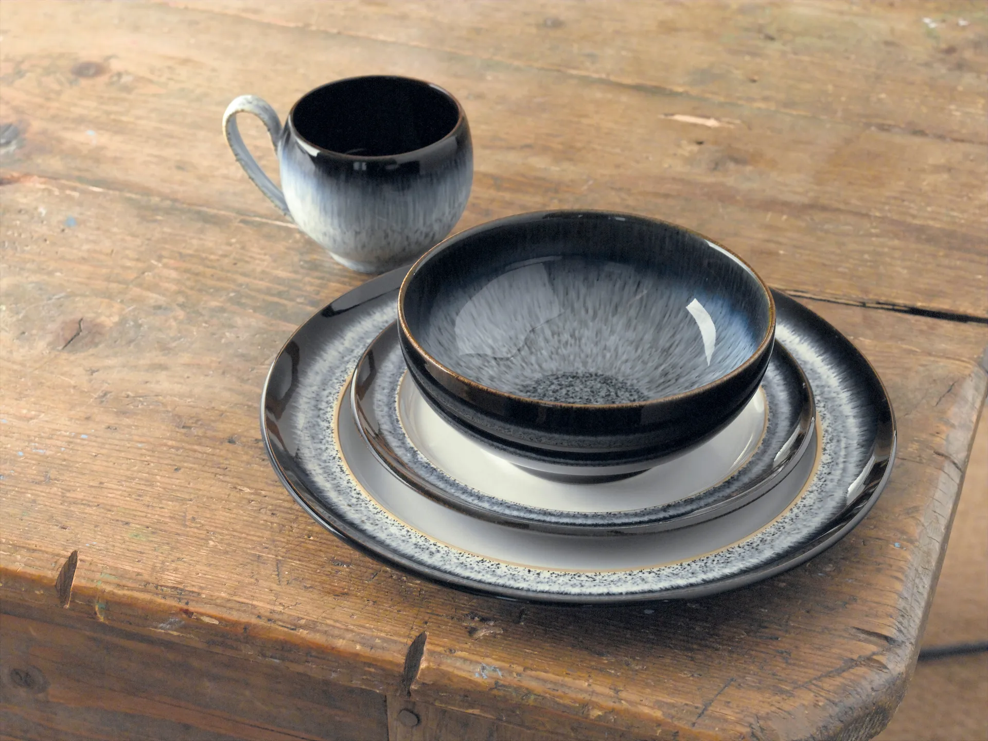 Halo nudelskål 17,5 cm, Blå/Grå/Sort Denby