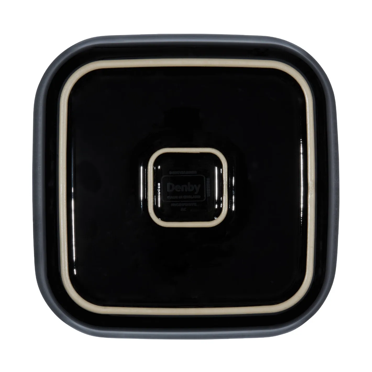 Halo ovnfast fad, Sort-blå, firkantet Denby