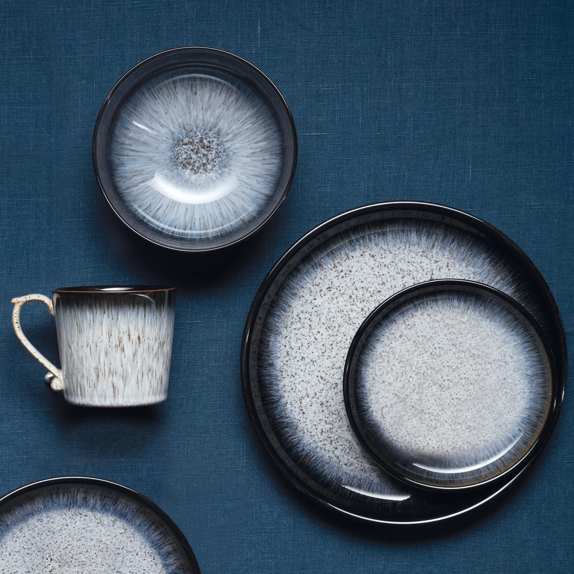 Halo serveringsskål 16 cm, Blå/Grå/Sort Denby