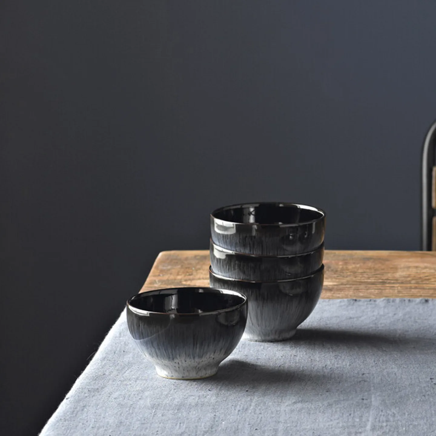 Halo skål 10,5 cm, Blå/Grå/Sort Denby