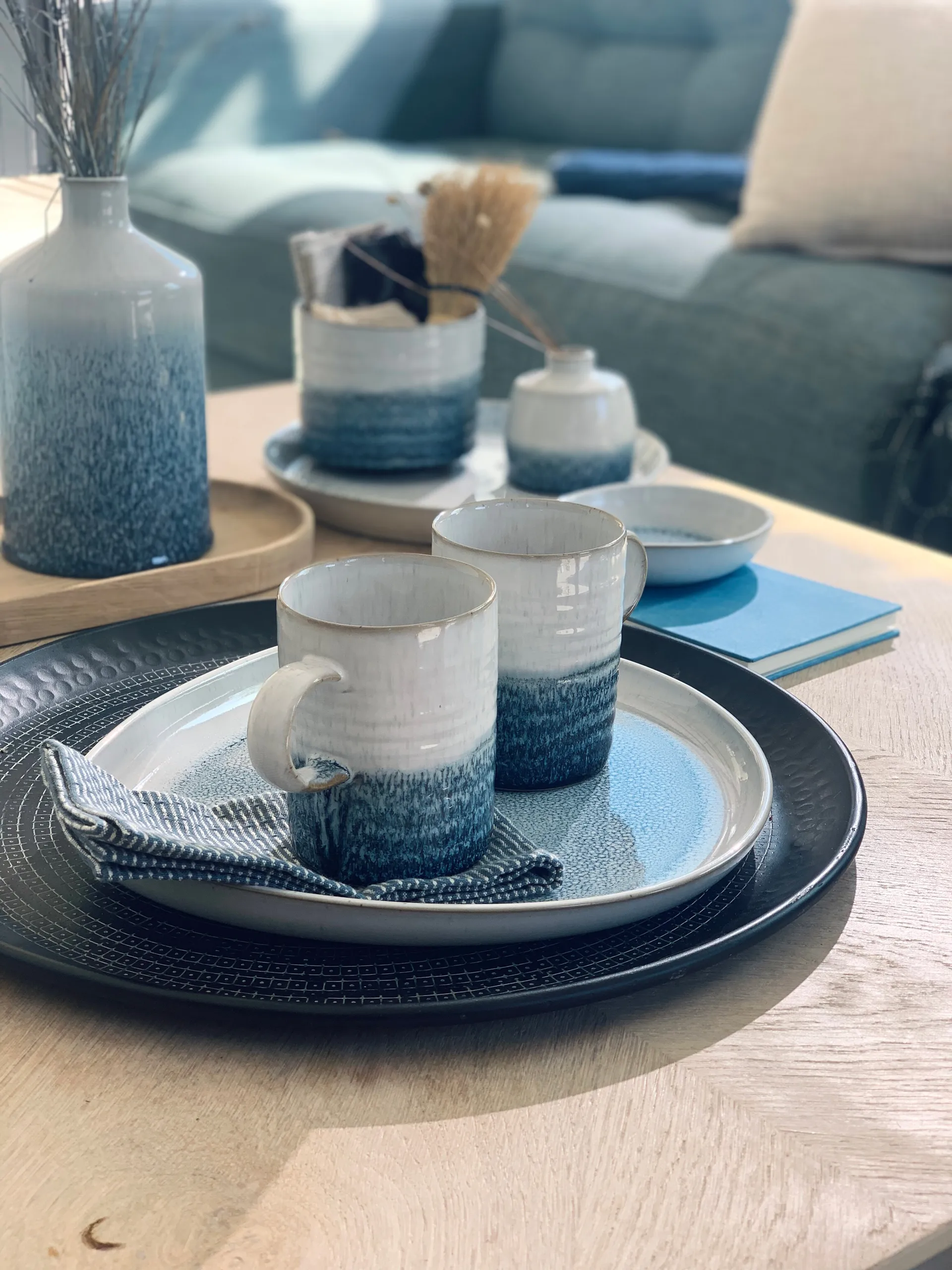 Kiln blue Alt serveringsskål, Small, Ø13 cm Denby