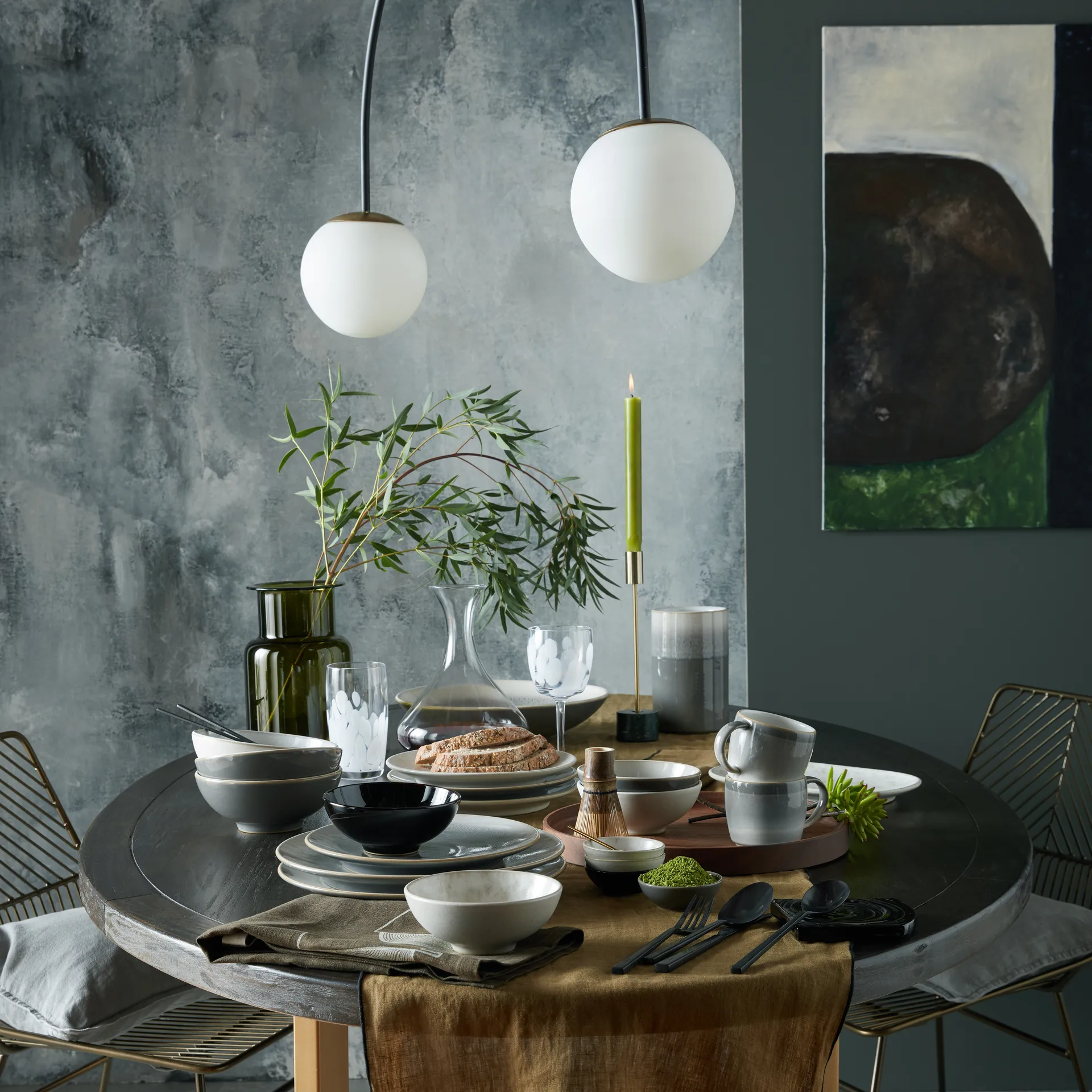 Modus Marble Curved skål 13,5 cm, Hvid Denby