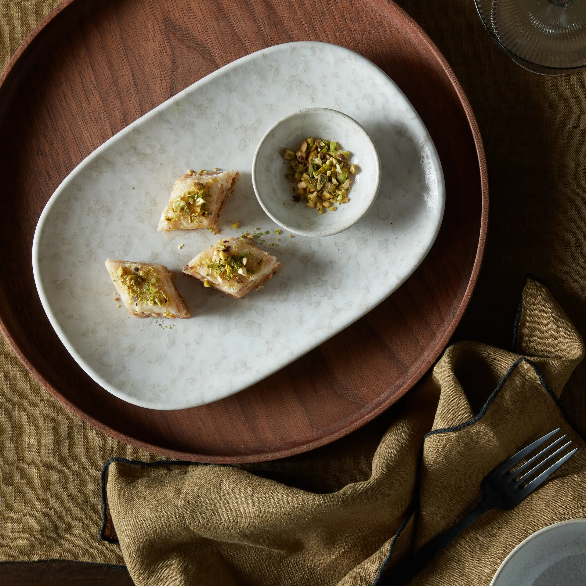 Modus Marble tallerken 17,5x26 cm, Hvid Denby