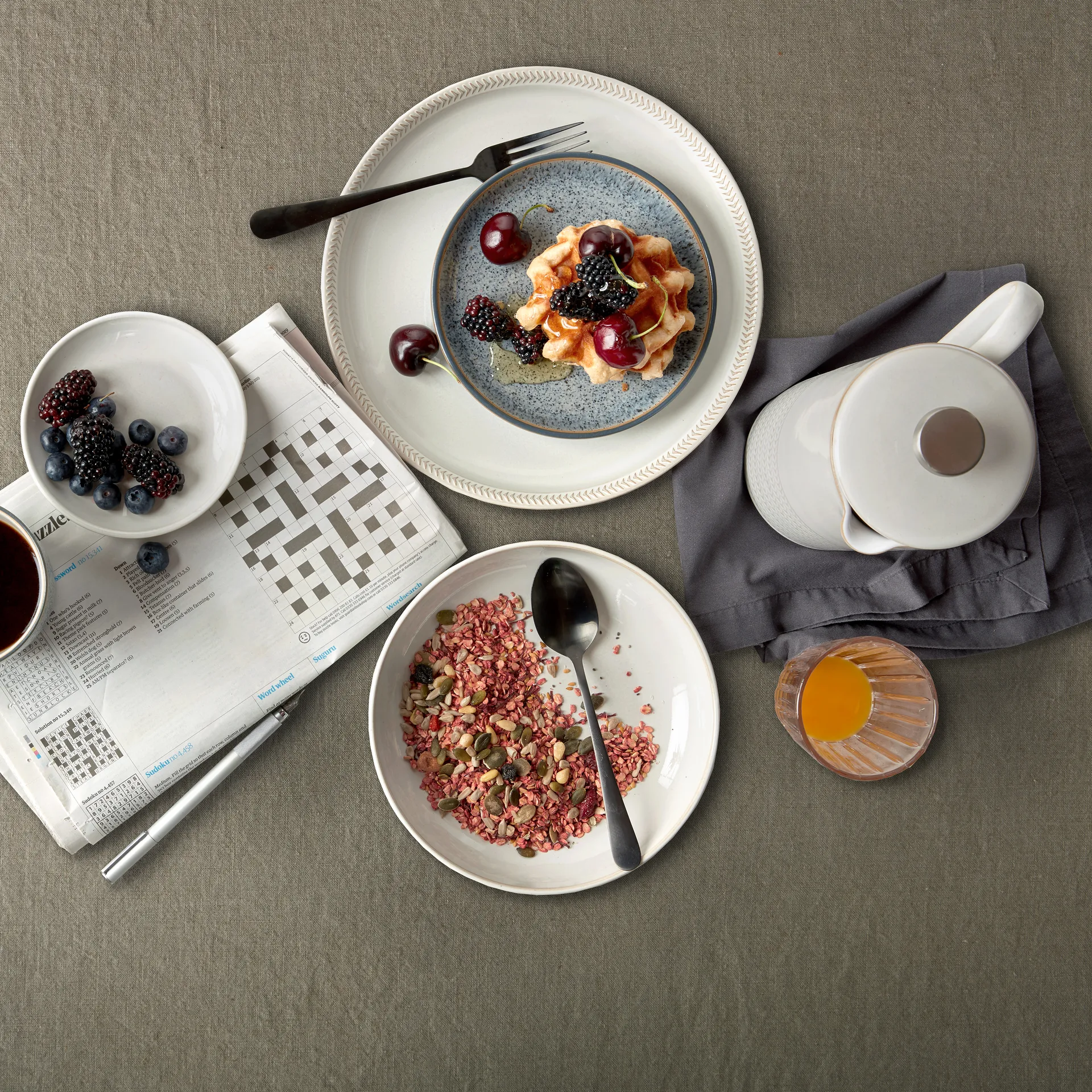 Natural Canvas stempelkande 1,15 L, Tekstureret Denby