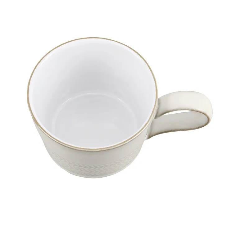 Natural Canvas te- og kaffekop 26 cl, Tekstureret Denby