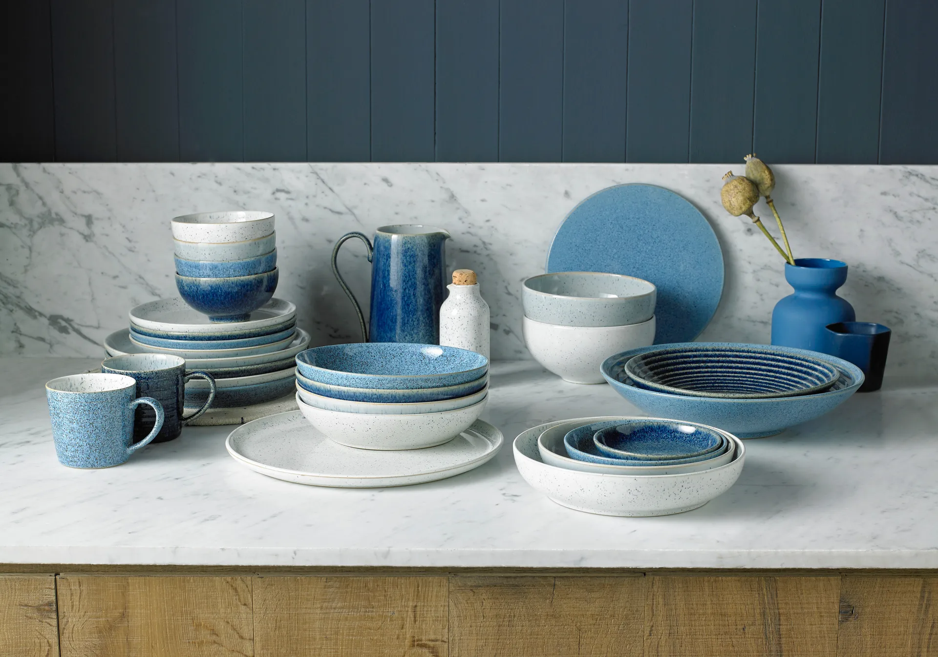 Studio Blue asiet 17 cm, Flint Denby