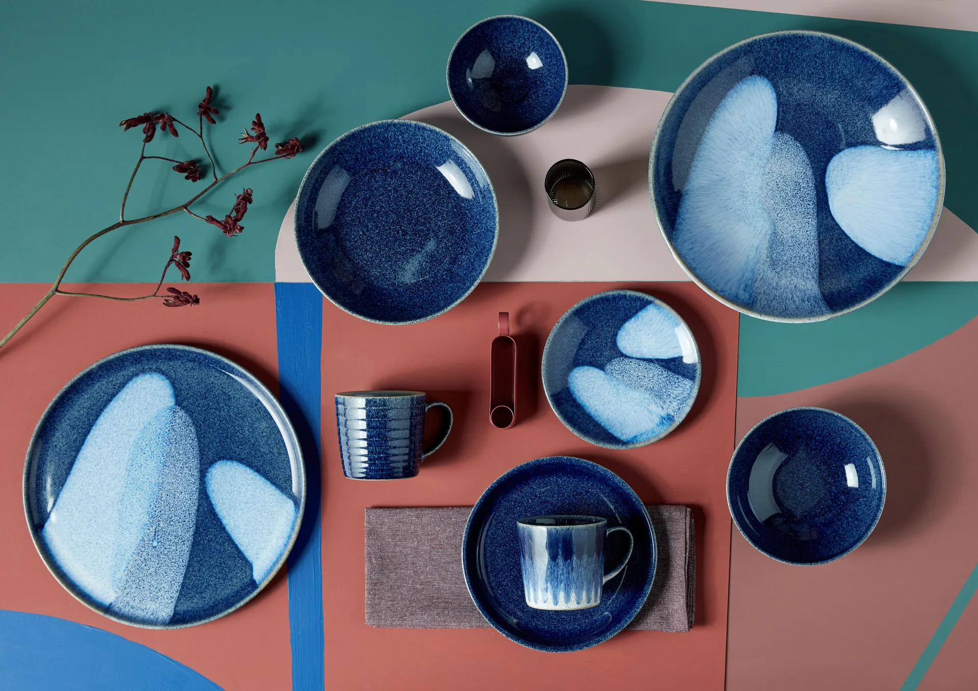 Studio Blue pastaskål 22 cm, Cobalt Denby