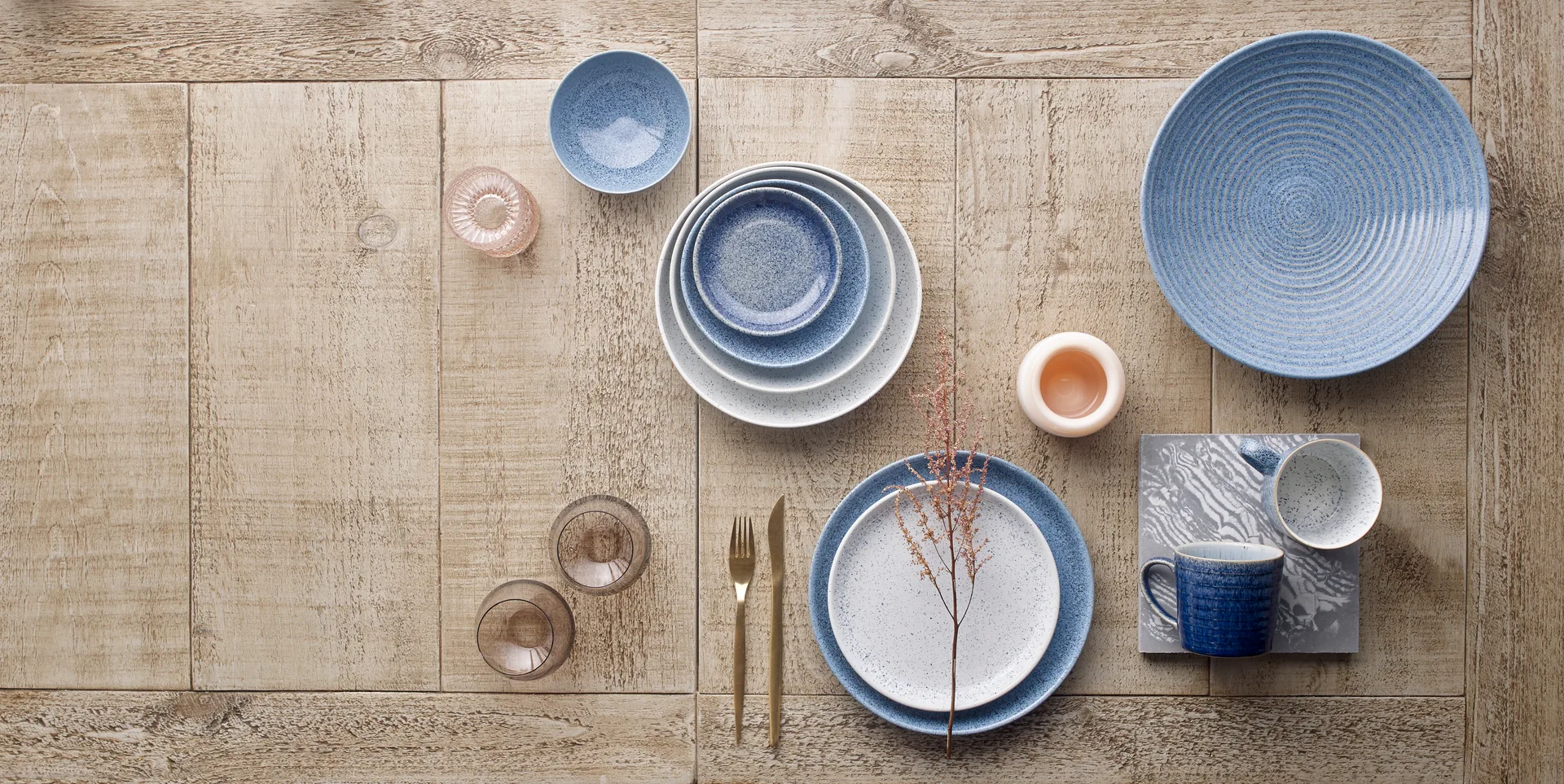 Studio Blue risskål 13 cm, Flint Denby