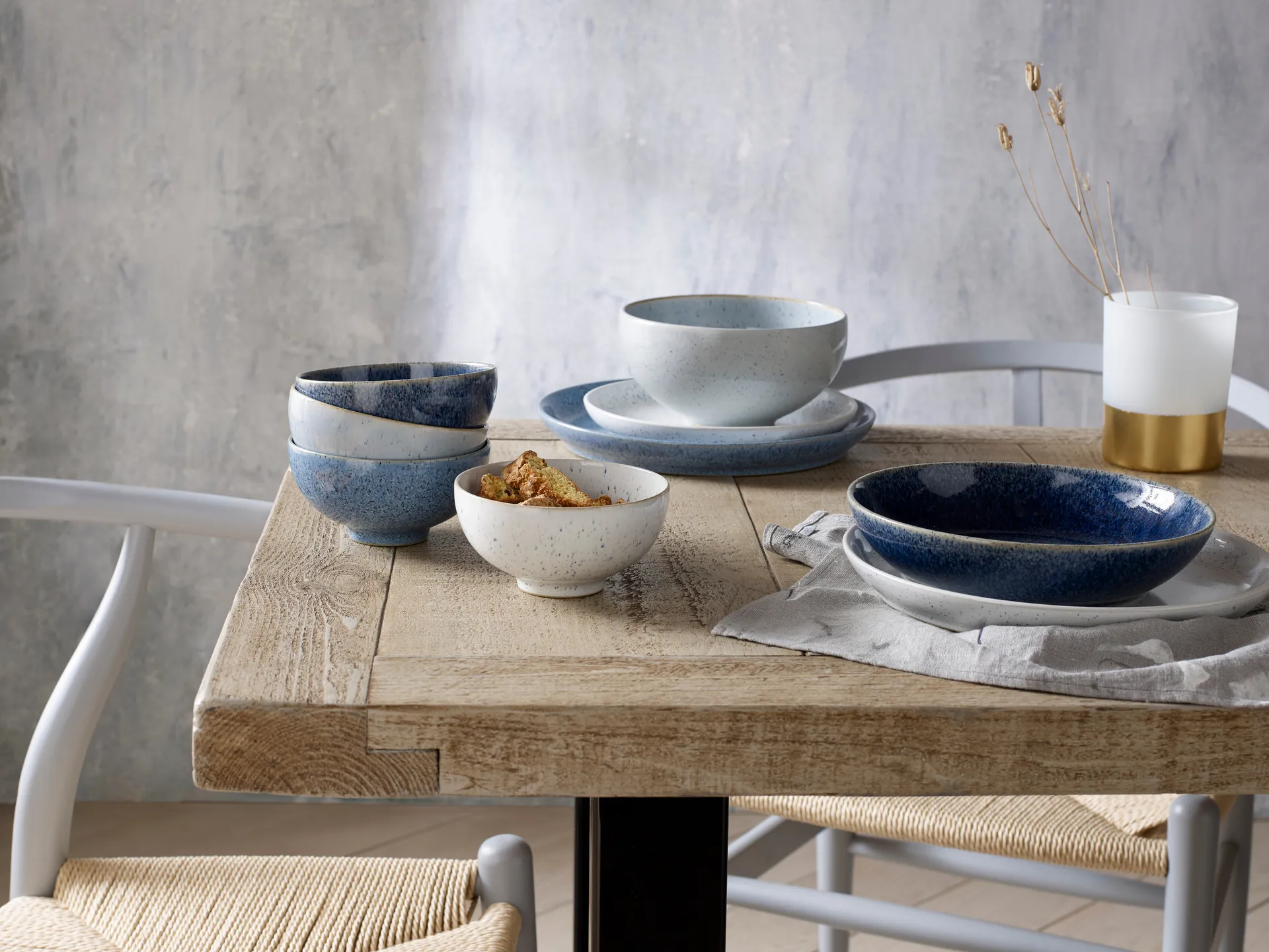 Studio Blue serveringsskål 17 cm, Chalk Denby