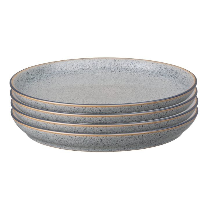 Studio Grey coupe tallerken 26 cm 4-pak - Granite - Denby