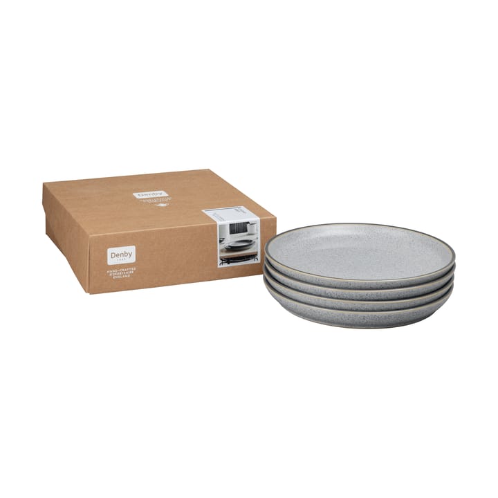 Studio Grey coupe tallerken 26 cm 4-pak, Granite Denby
