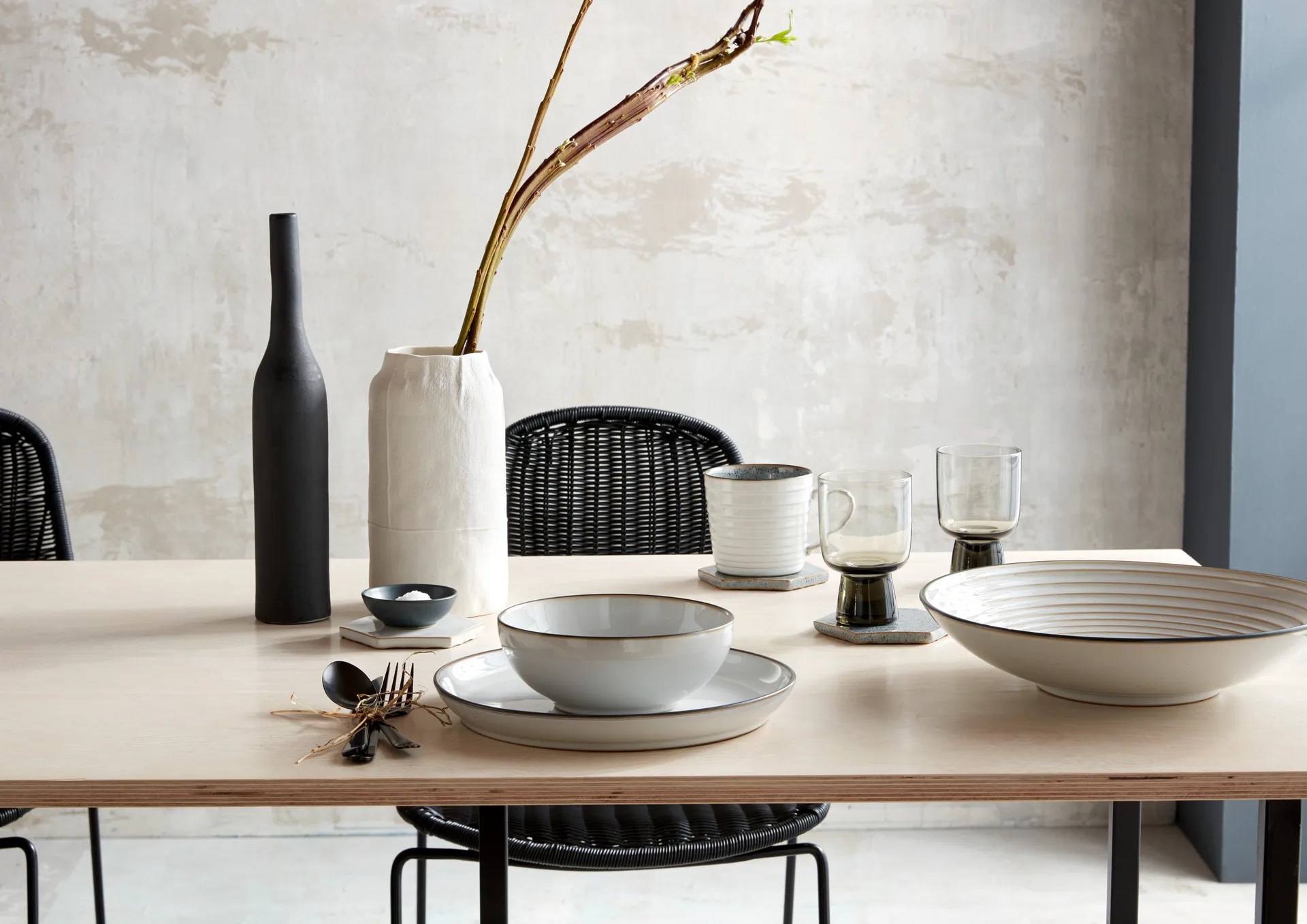 Studio Grey riflet krus 40 cl, Quartz Denby