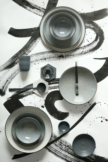 Studio Grey riflet skål 31 cm - Granite - Denby