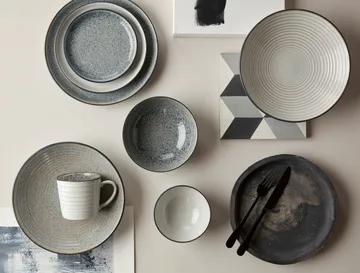 Studio Grey riflet skål 31 cm - Granite - Denby