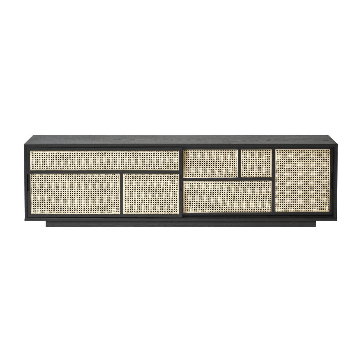 Design House Stockholm Air sidebord, lavt, rotting sort, rattan