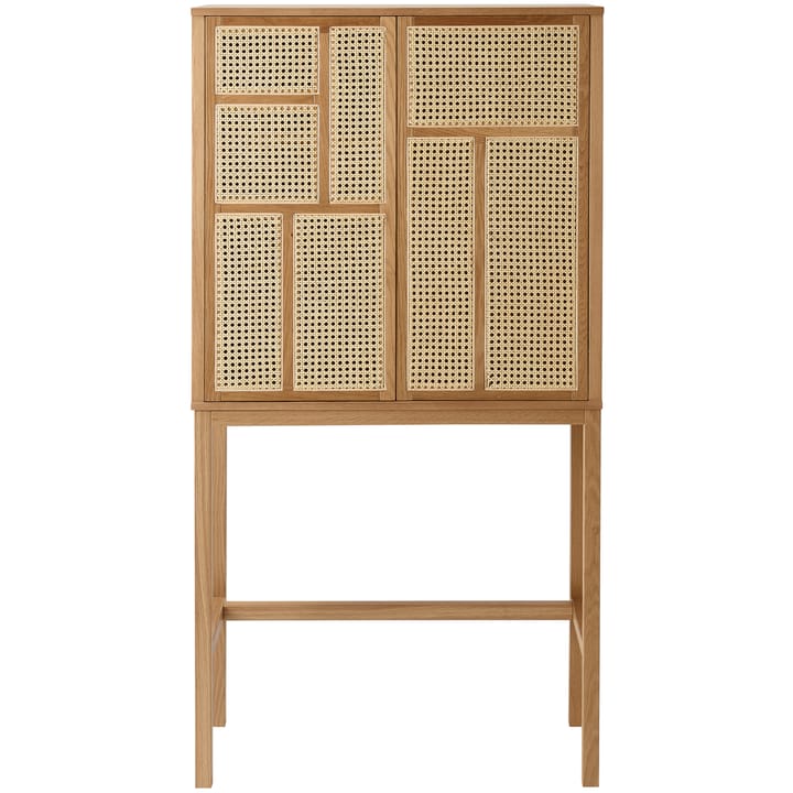 Air vitrineskab - eg, rattan - Design House Stockholm