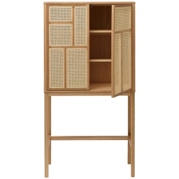 Air vitrineskab - eg, rattan - Design House Stockholm