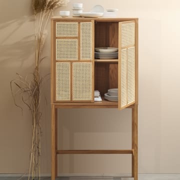 Air vitrineskab - eg, rattan - Design House Stockholm