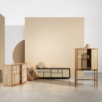 Air vitrineskab - eg, rattan - Design House Stockholm