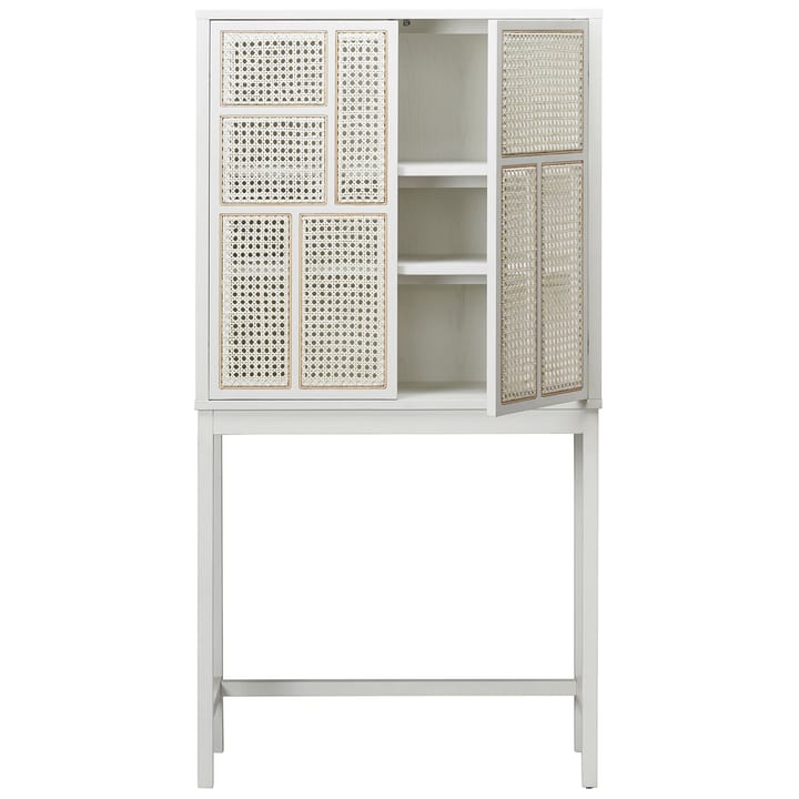 Air vitrineskab, Hvid, rattan Design House Stockholm