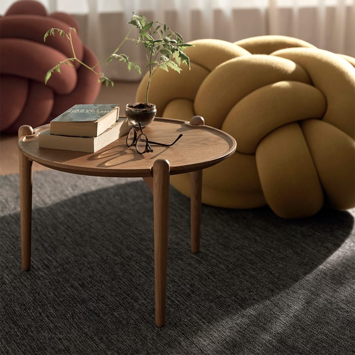 Aria sofabord Ø90 cm, Eg 30 cm. Design House Stockholm